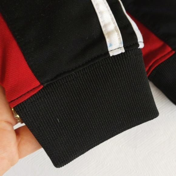 adidas black zip-up lightweight sporty track jacket 2T toddler boys - Picture 9 of 10